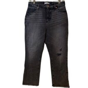 LOFT Charcoal Petite Straight Leg Jeans
